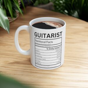 Guitarist Nutritional Facts Mug