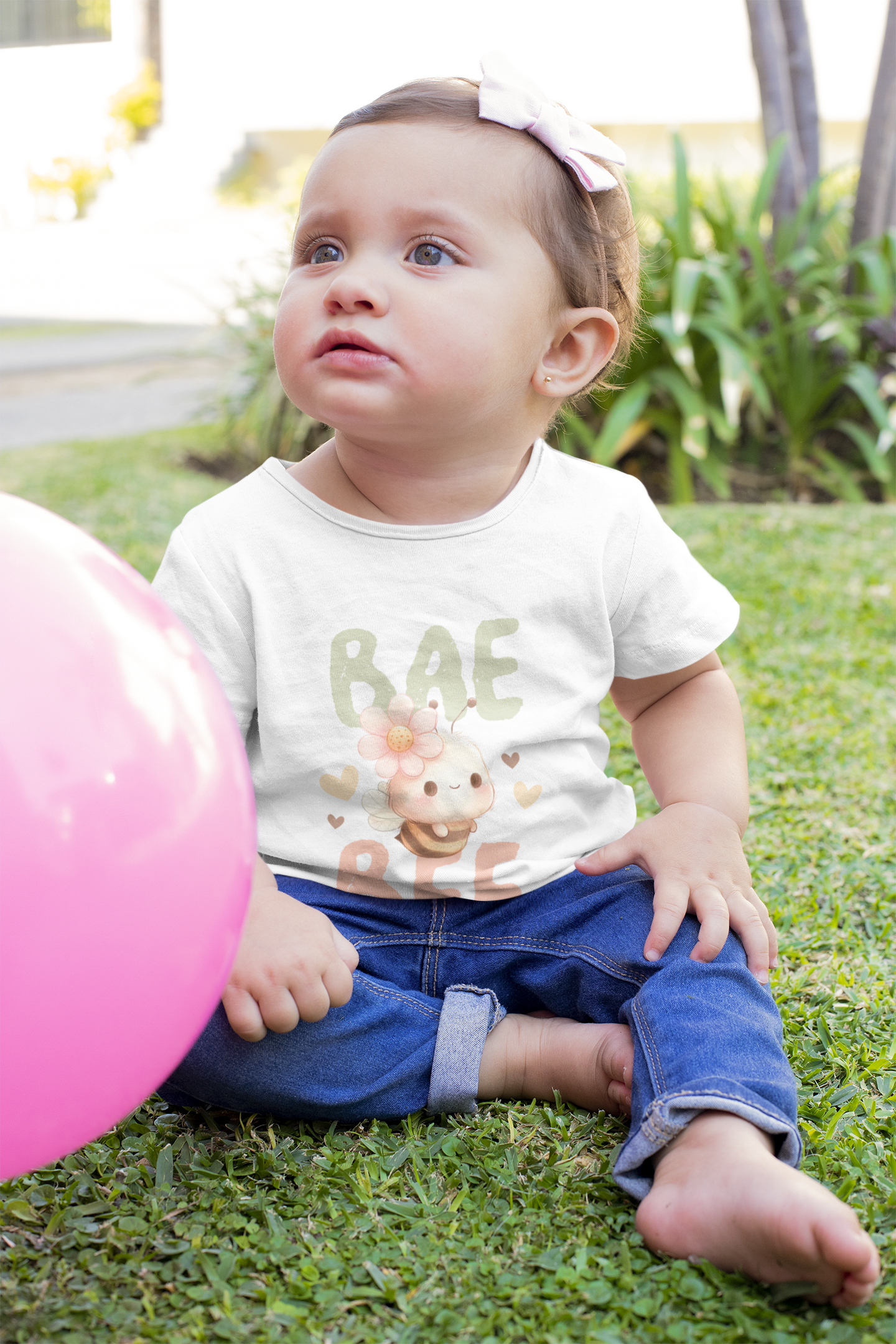 baby wearing bae bee tee