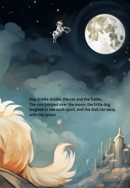Mother goose nursery rhyme book page