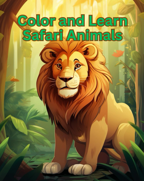 Color and Learn Safari Animals