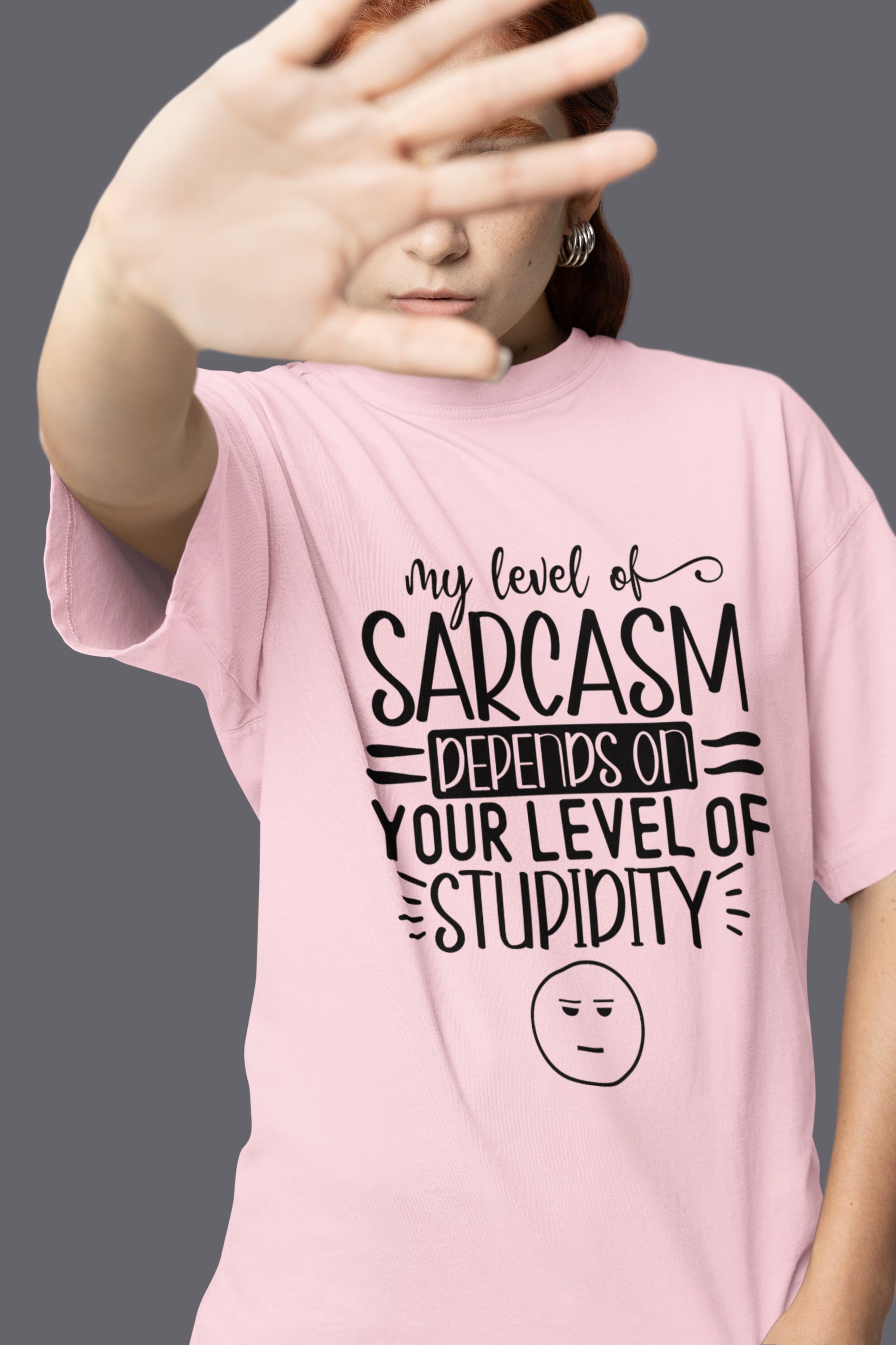 Sarcasm vs Stupidity T-Shirt - Image 2