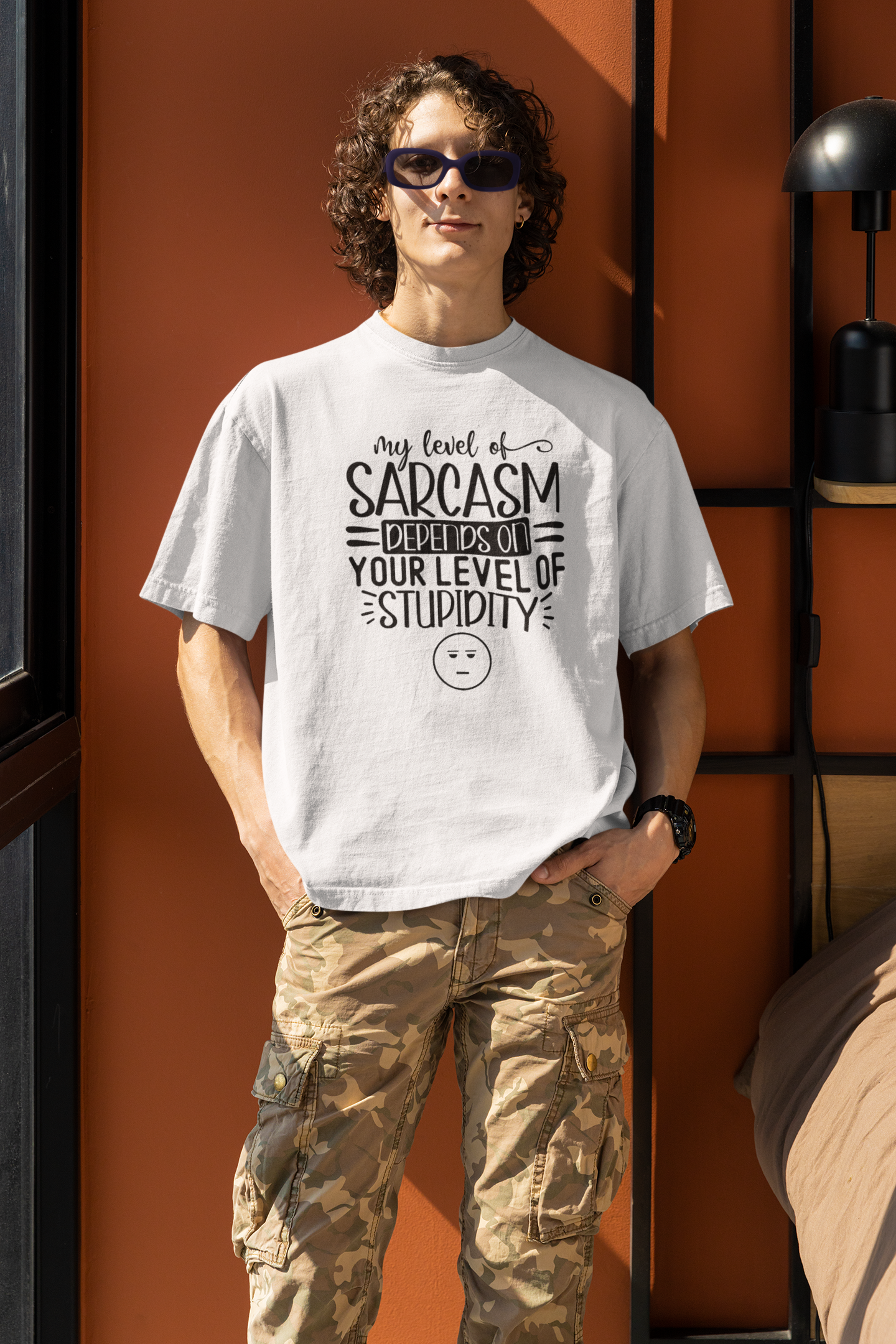 Sarcasm vs Stupidity T-Shirt - Image 3