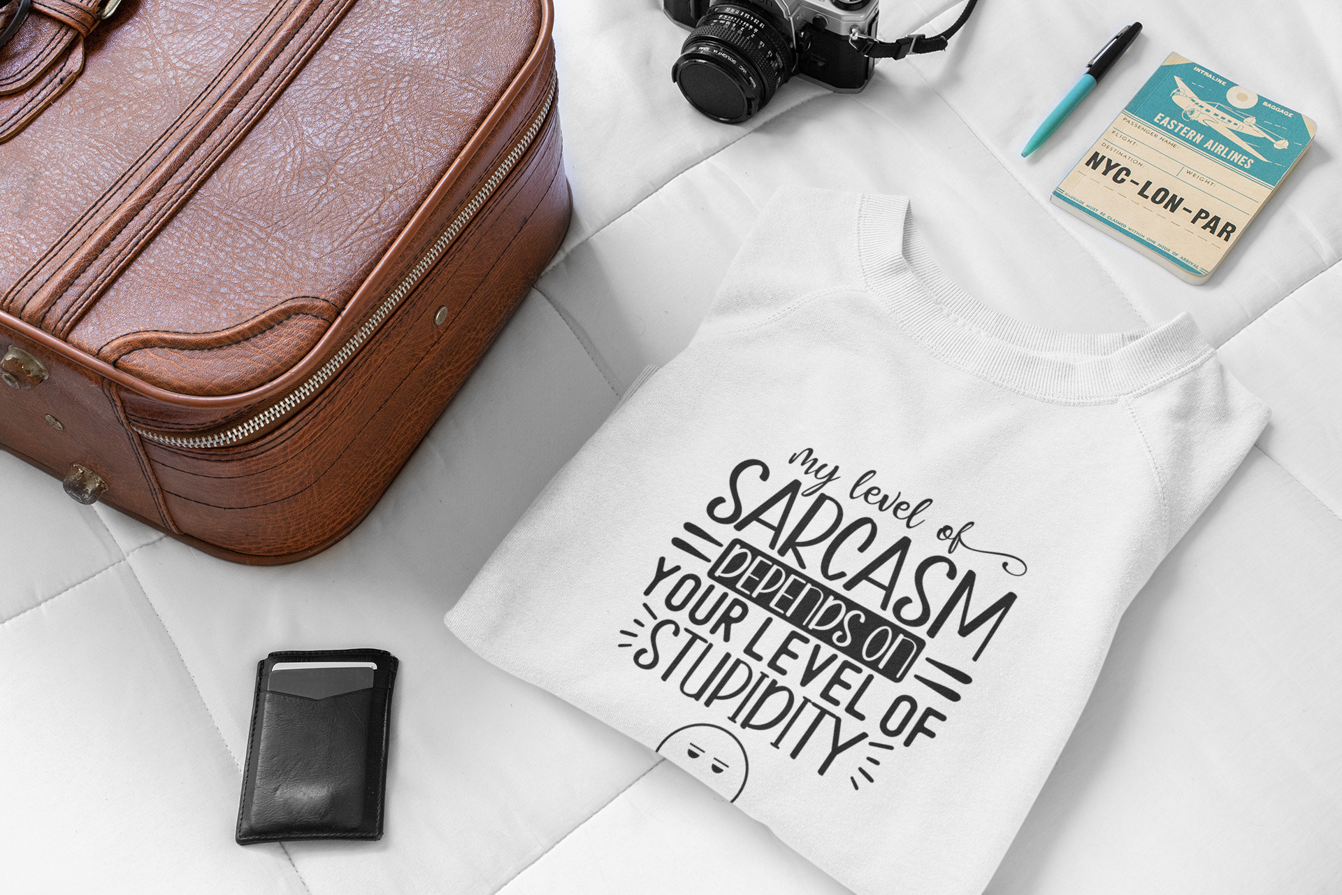Sarcasm vs. Stupidity Sweatshirt