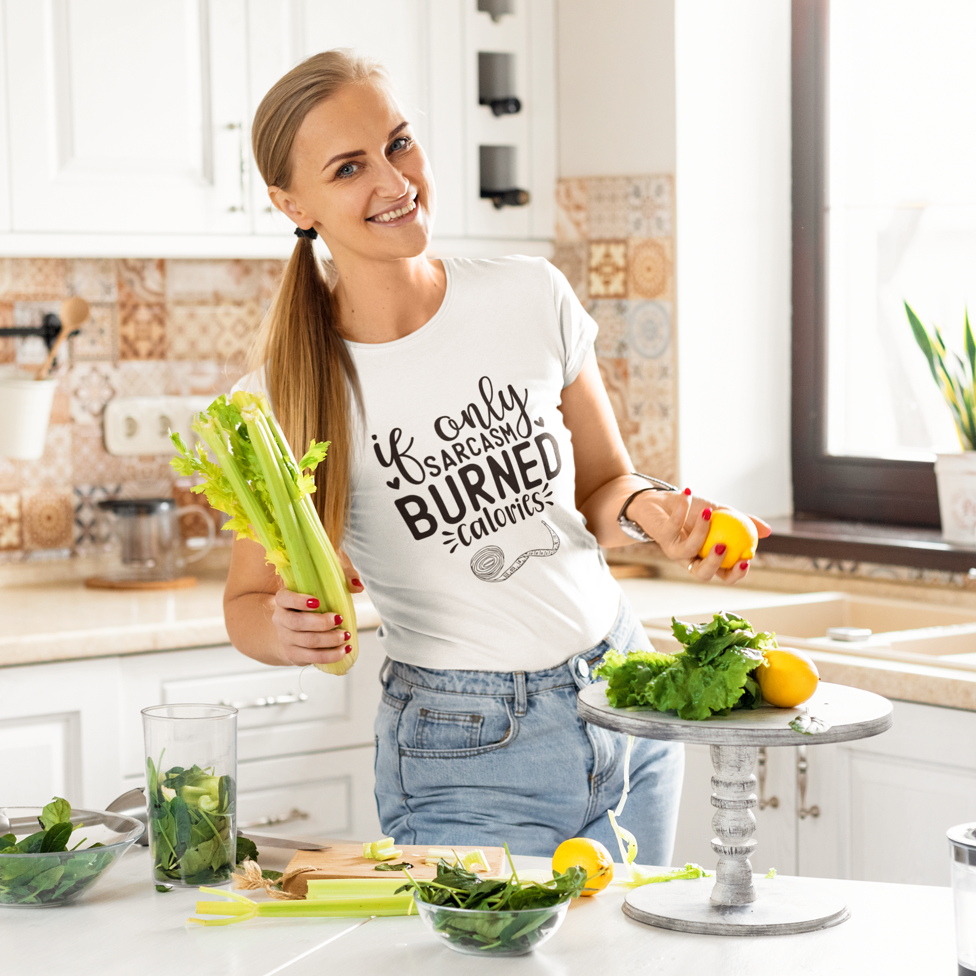 Sarcasm Burned Calories T-Shirt - Image 2