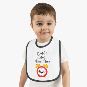 World's Cutes Alarm Clock bib