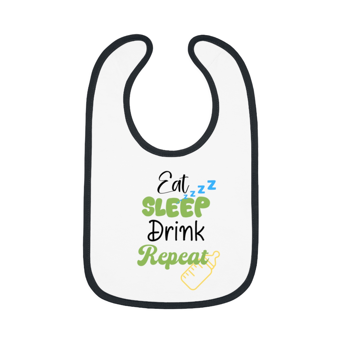 Eat Sleep Drink Repeat Bib - Image 2