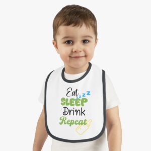 Eat Sleep Drink Repeat Bib