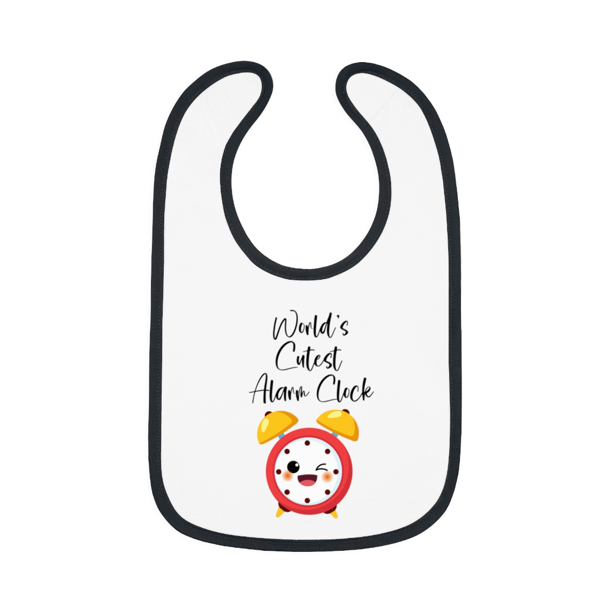 World's Cutes Alarm Clock bib - Image 3