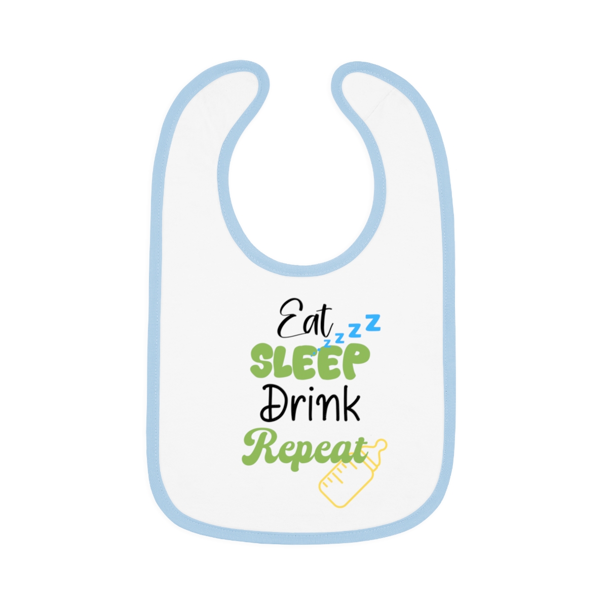 Eat Sleep Drink Repeat Bib - Image 3