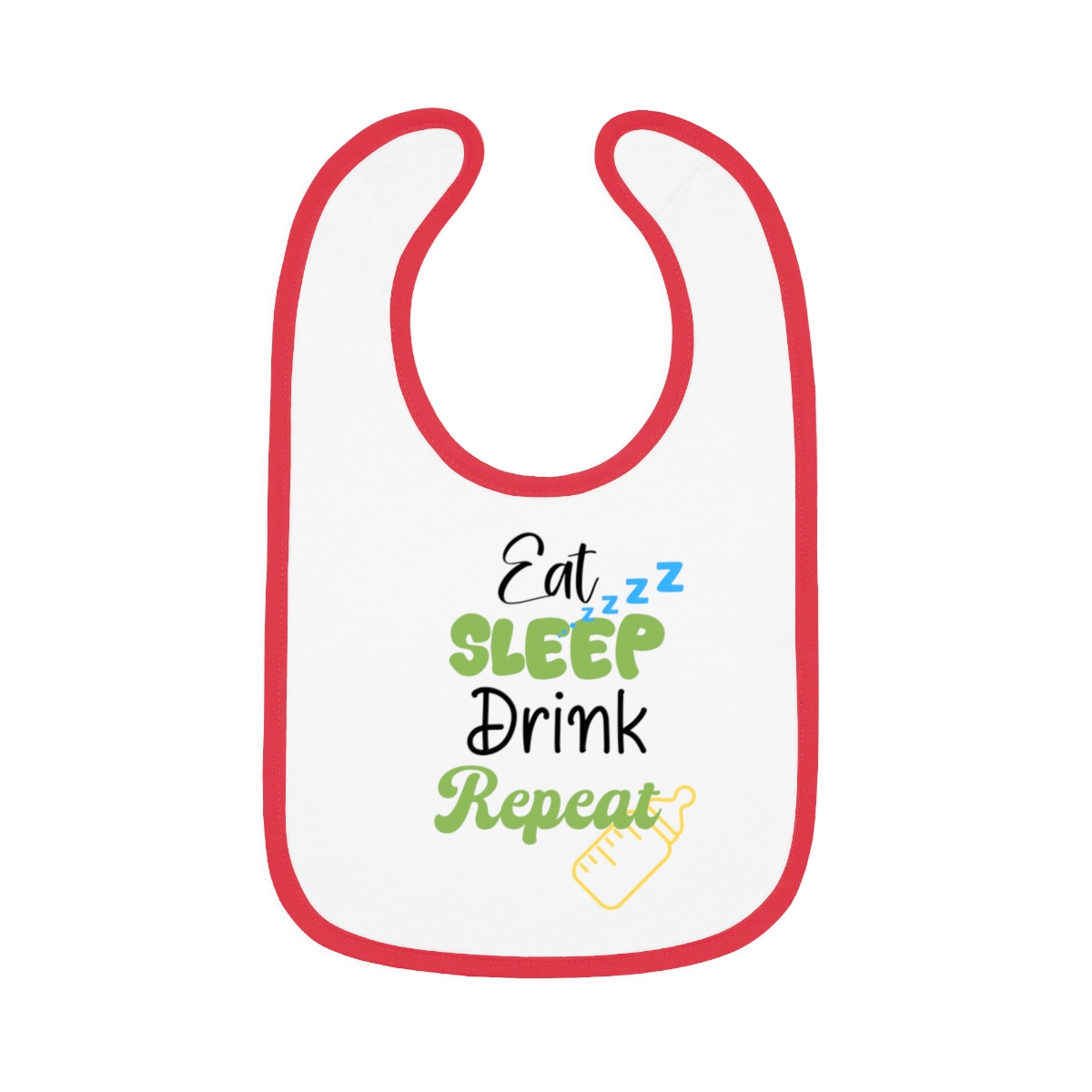Eat Sleep Drink Repeat Bib - Image 4