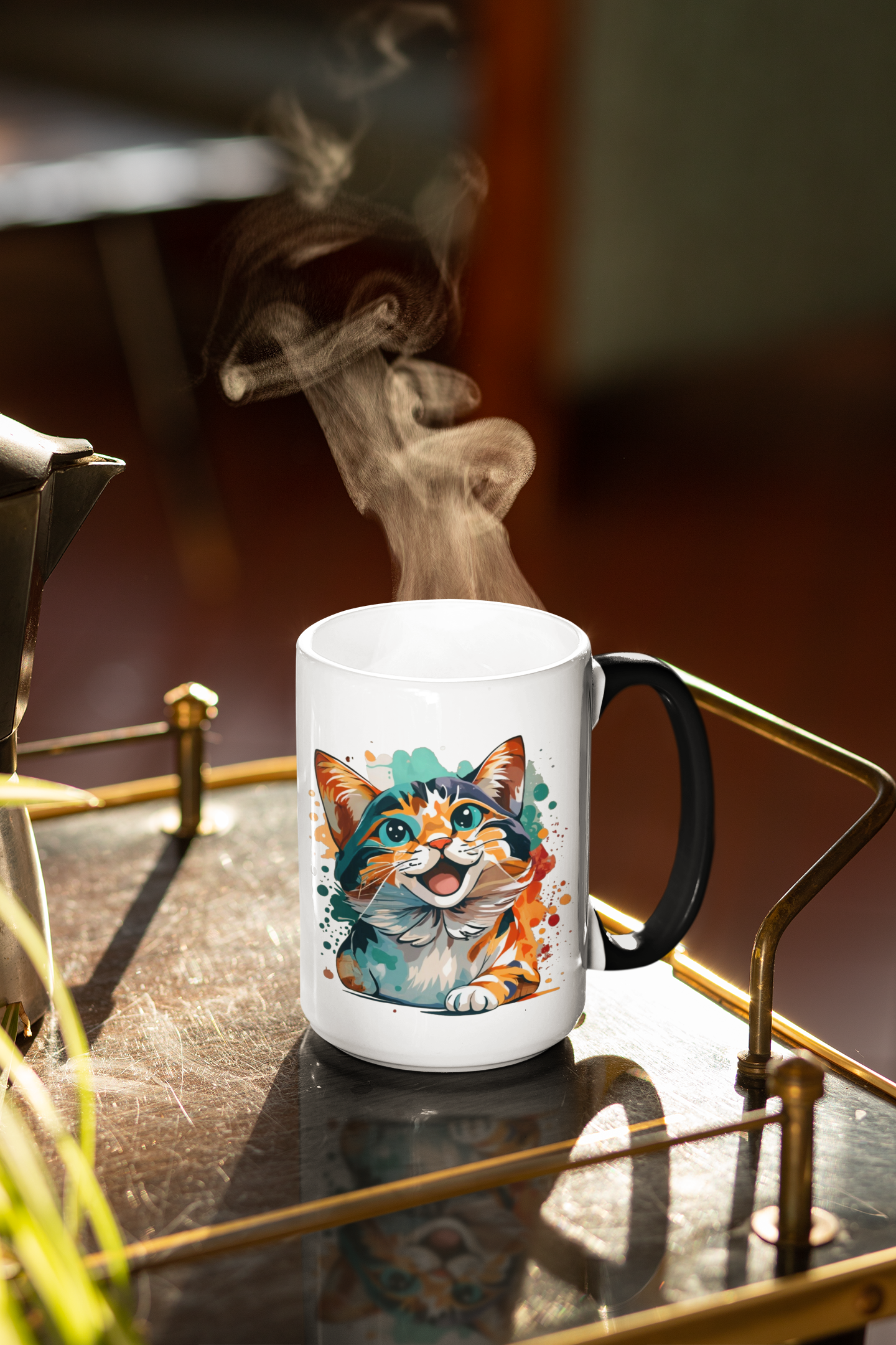 Watercolor Calico Magic Mug,