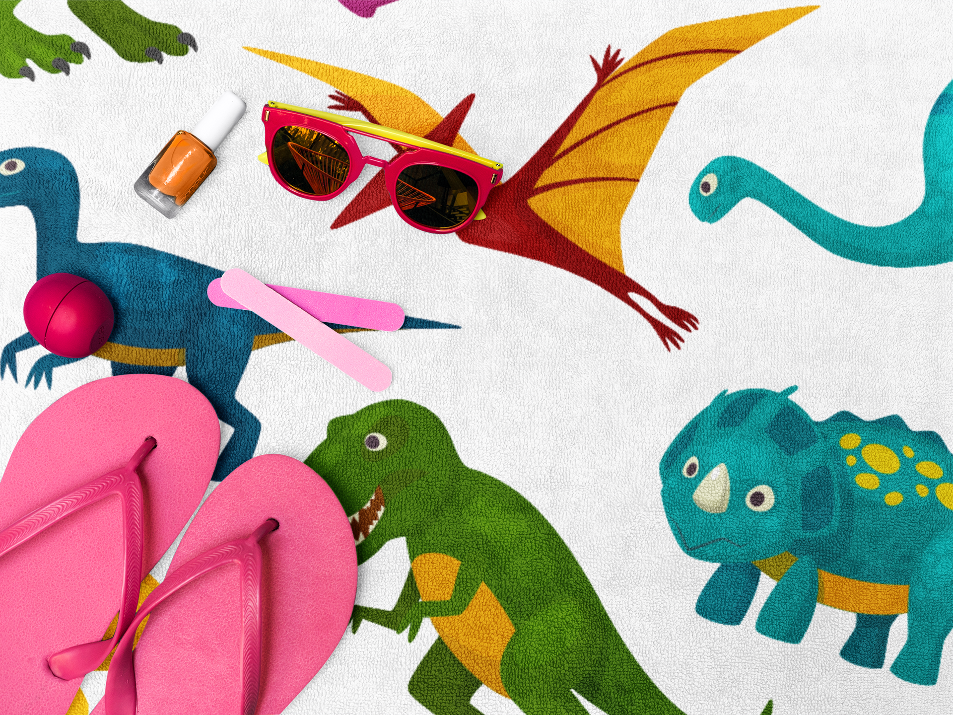 Jurassic Fun Beach Towel - Image 3