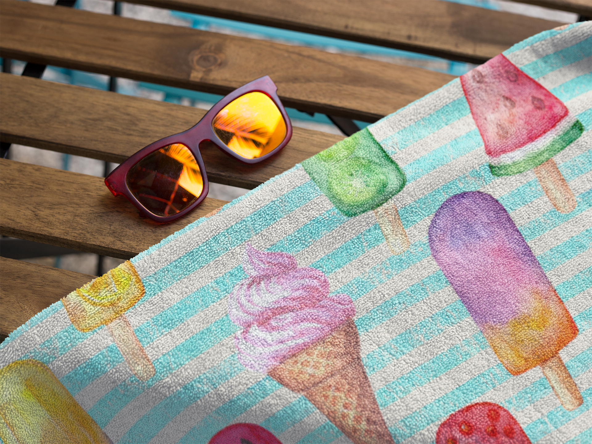 Summer Fun Beach Towel - Image 2