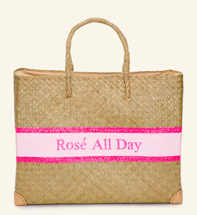 Lily&Bean Jumbo Straw Shopper - Image 3