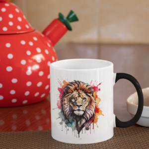 Watercolor Lion Magic Mug