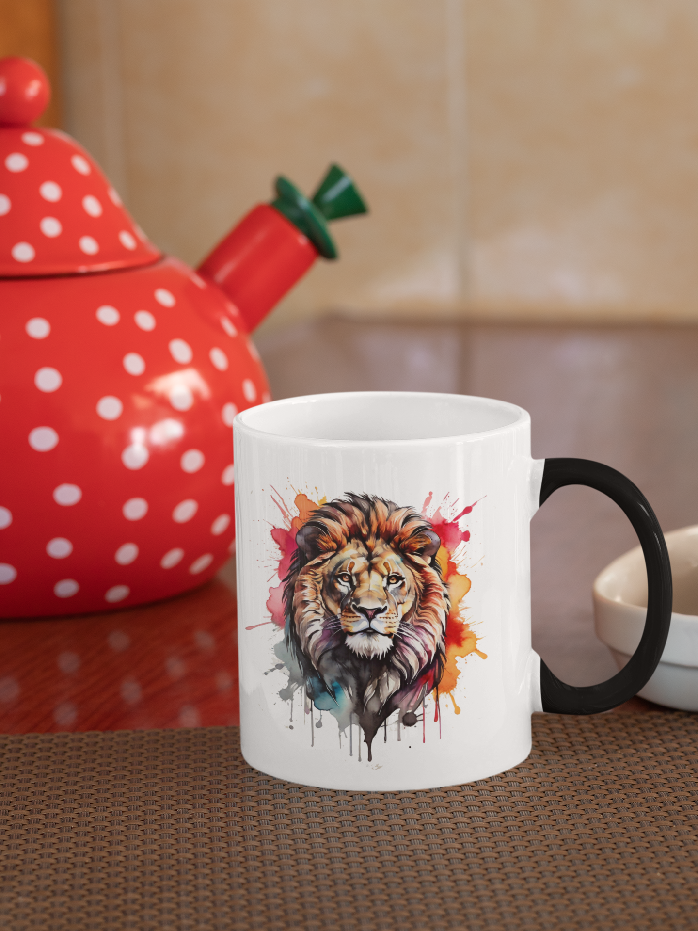 Watercolor Lion Magic Mug