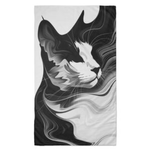 Tuxedo Cat Beach Towel