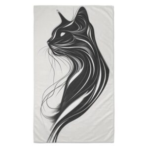 Black Cat Beach Towel