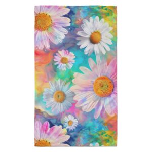 Tie Dye Daisy Beach Towel