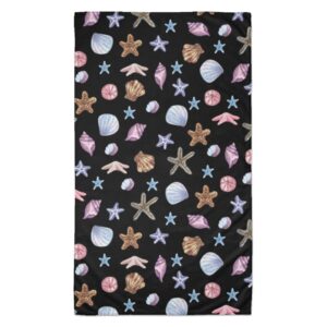 Sea Shell and Stars Beach Towel