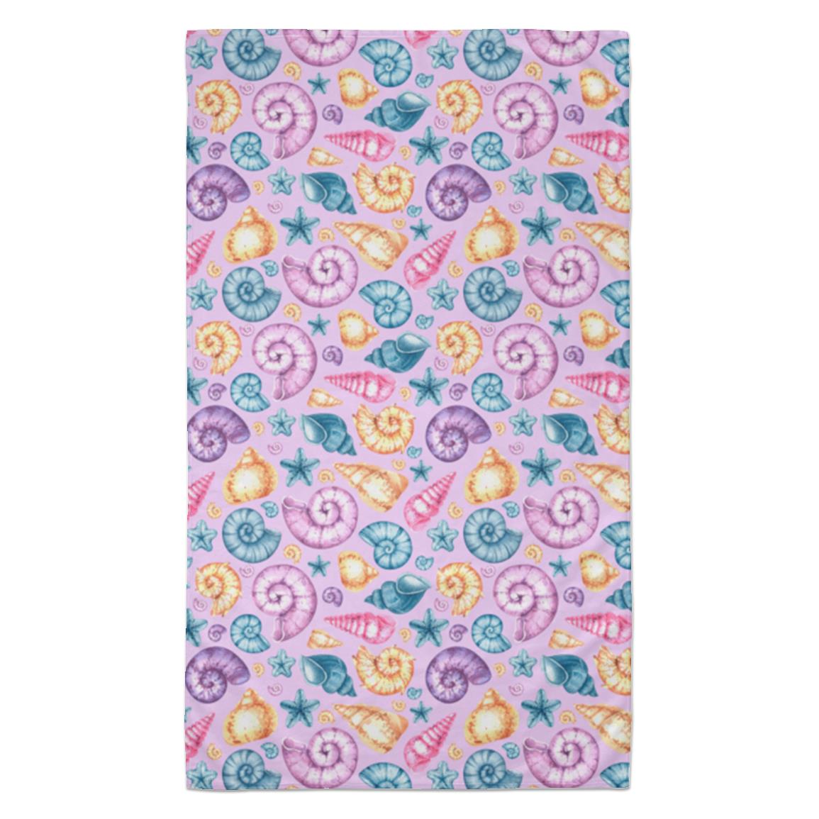 Colorful Seashells Beach Towel