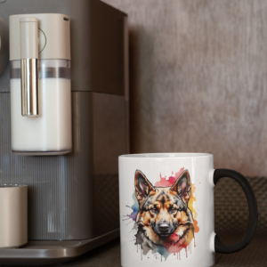 Watercolor German Shephard Mug