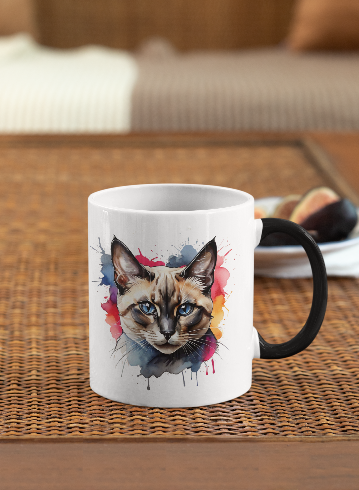 Watercolor Siamese Magic Mug - Image 3