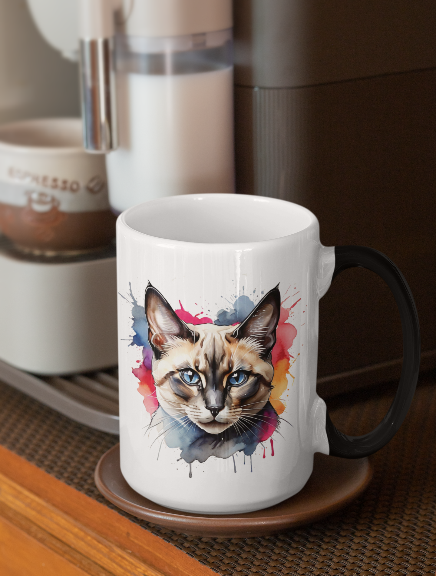 Watercolor Siamese Magic Mug