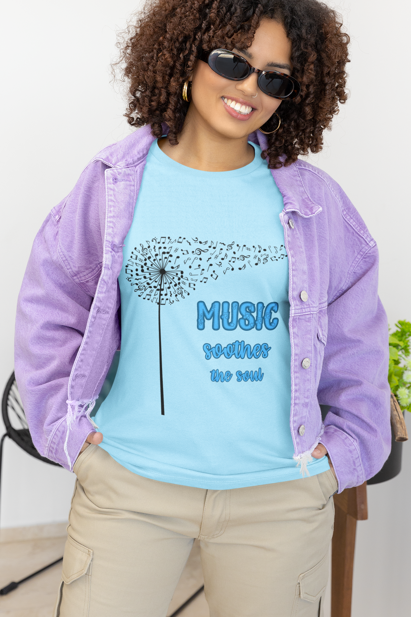Music soothes the soul t-shirt