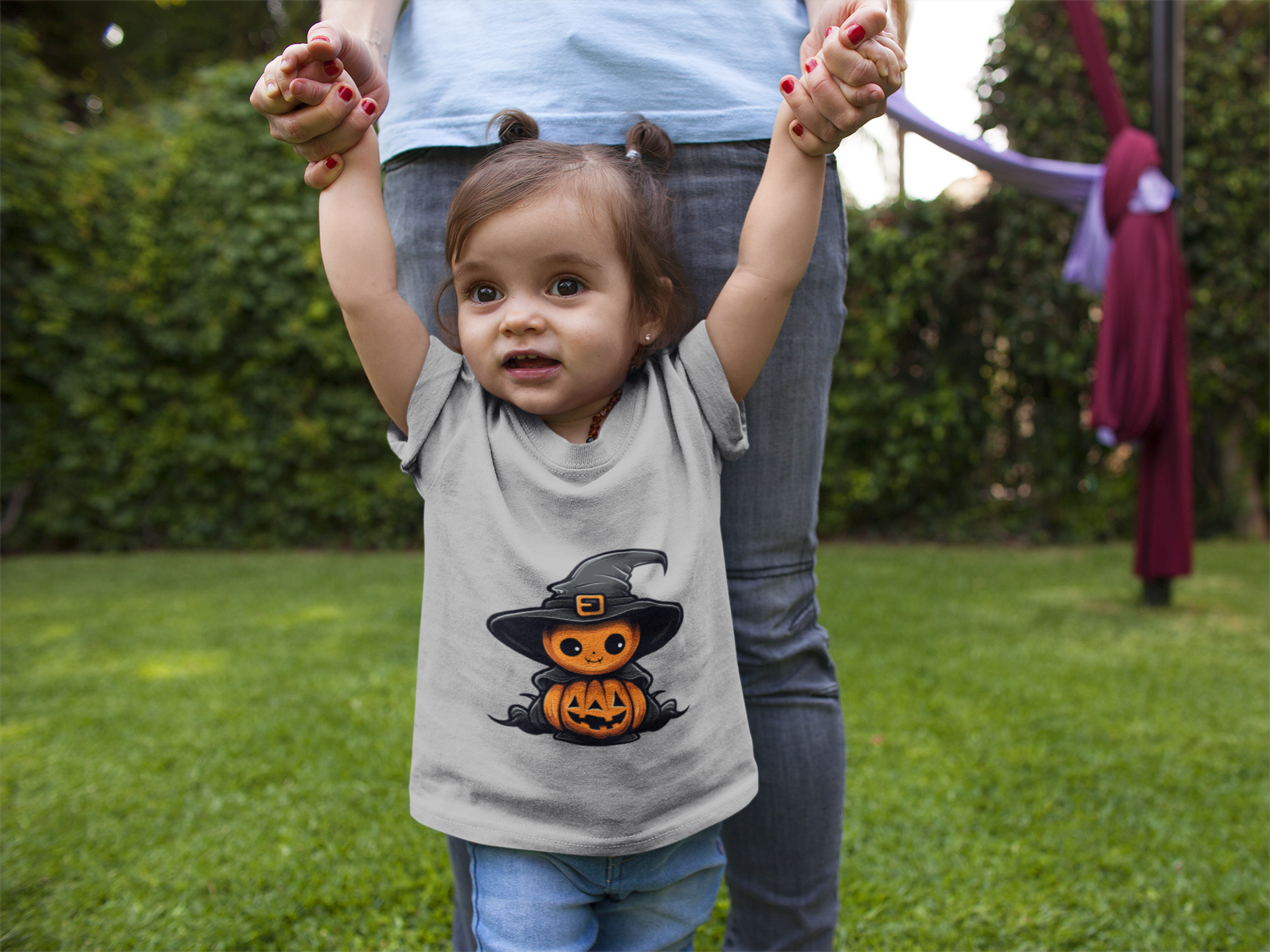 Cute Jack-o-Lantern T-Shirt - Image 2