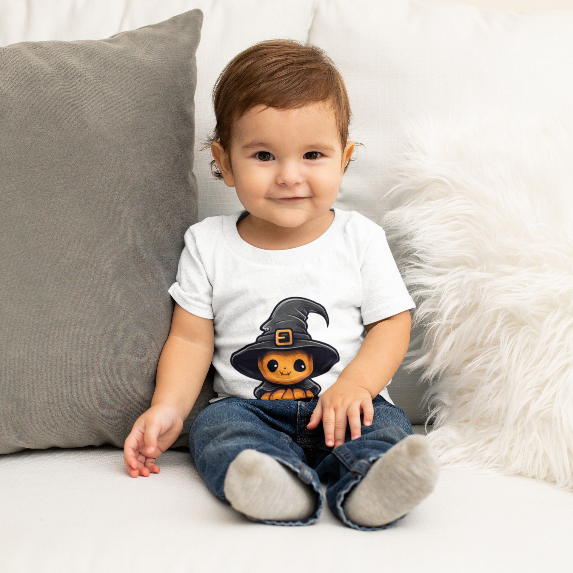 Cute Jack-o-Lantern T-Shirt - Image 3
