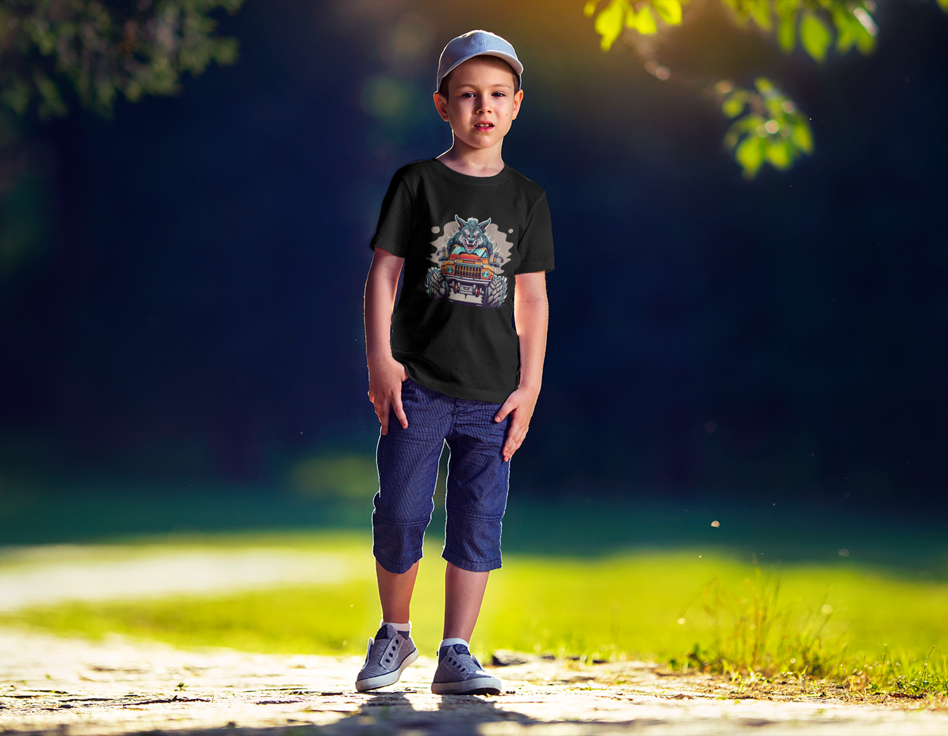Werewolf Monster Truck T-Shirt - Image 3