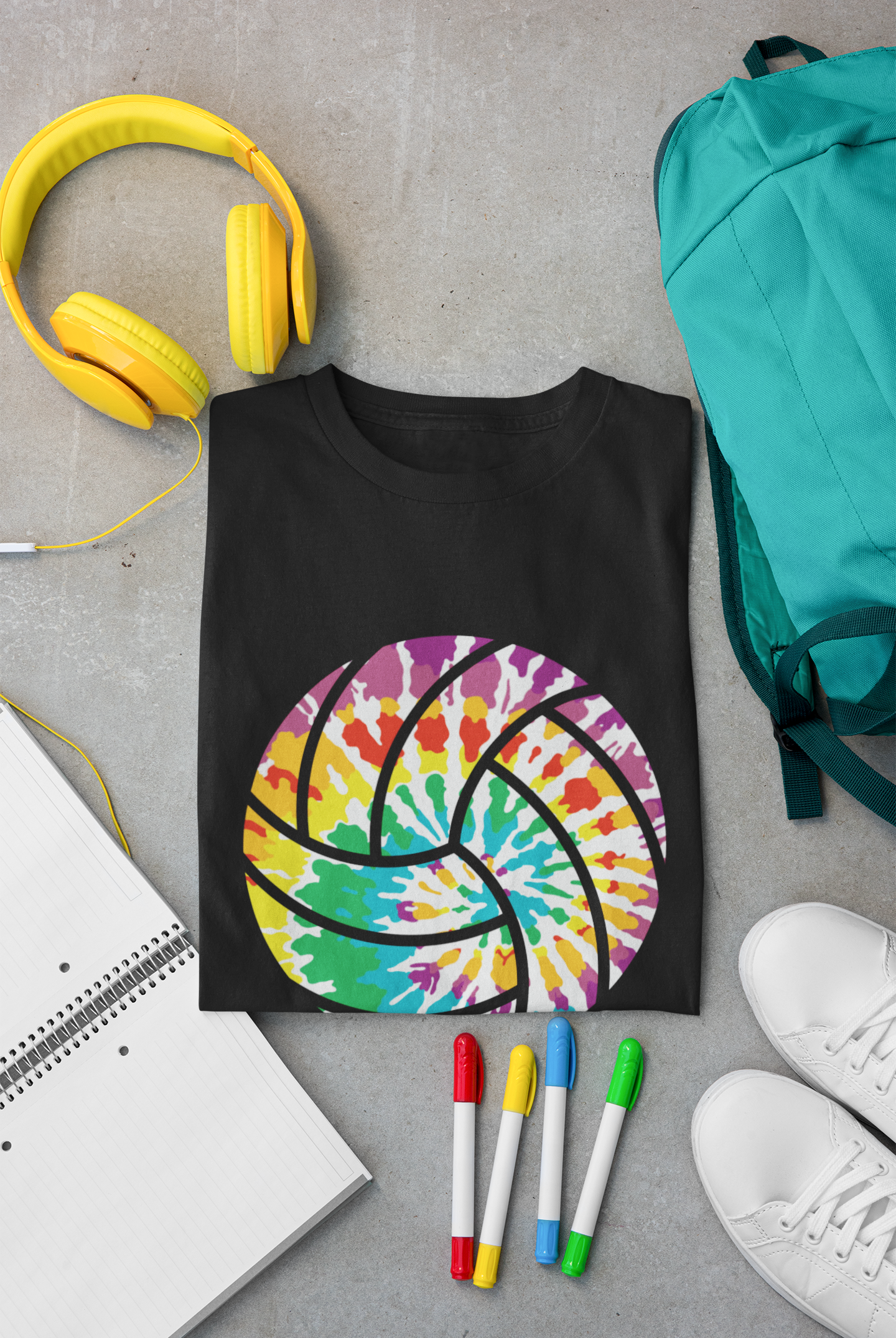 Tie Dye Volleyball T-Shirt