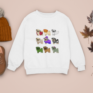 Pugs on Halloween Parade Sweatshirt