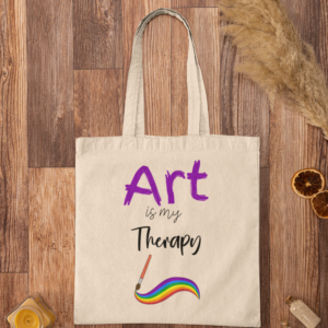 Art is my Therapy Tote Bag