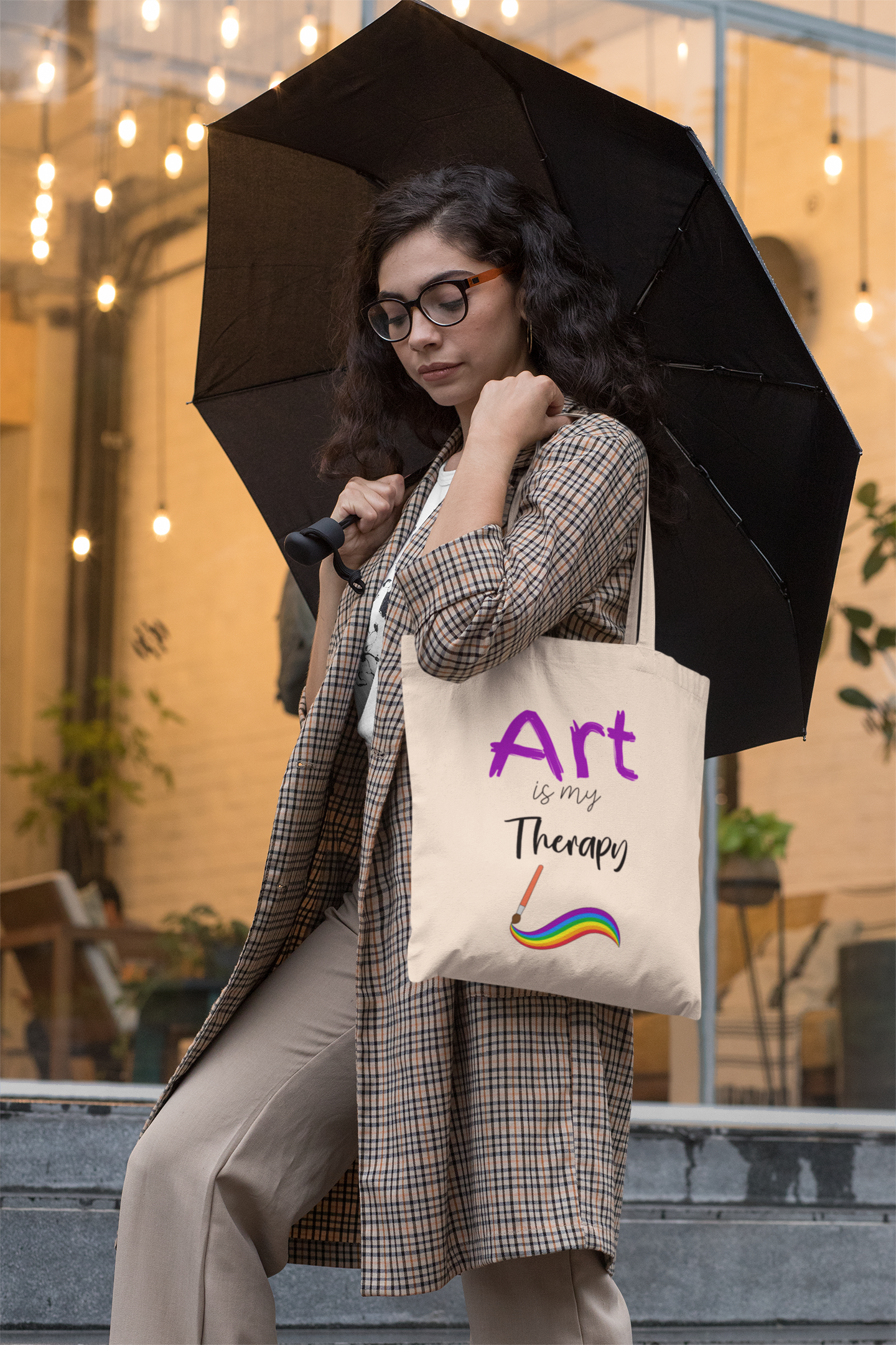 Art is my Therapy Tote Bag - Image 3
