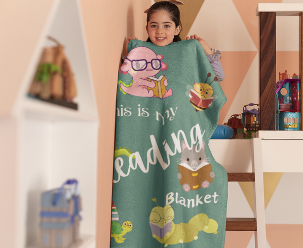 This is My Reading Blanket Plush Fleece Blanket - Image 3