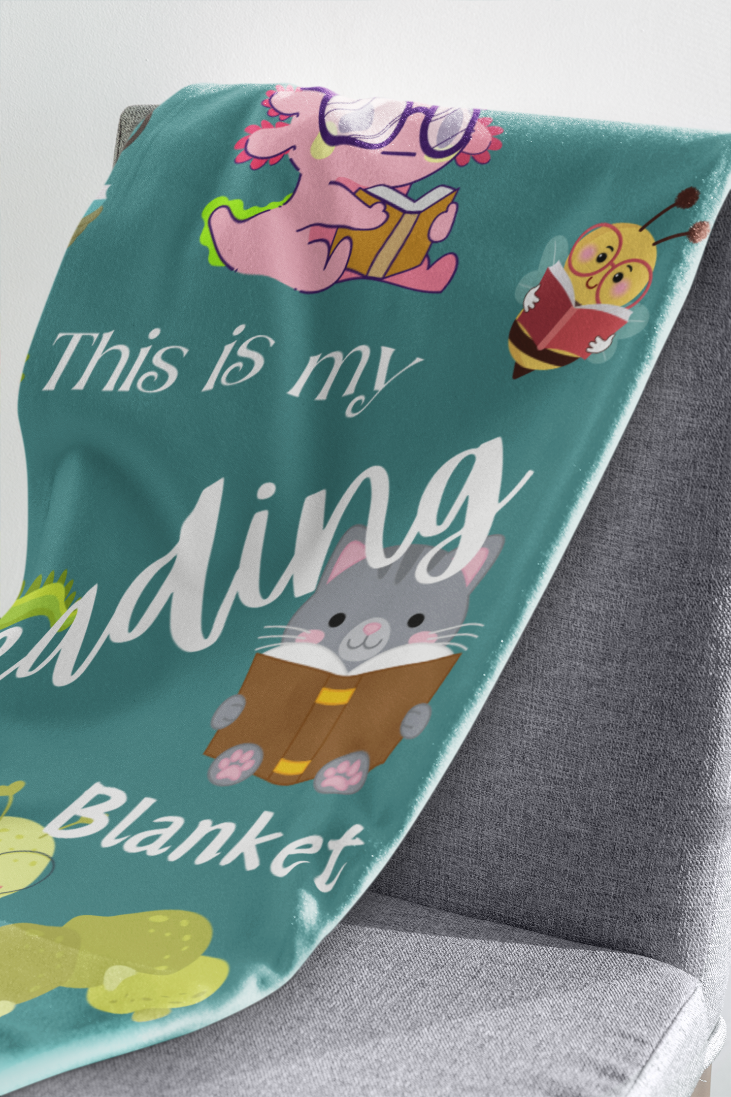 This is My Reading Blanket Plush Fleece Blanket - Image 2