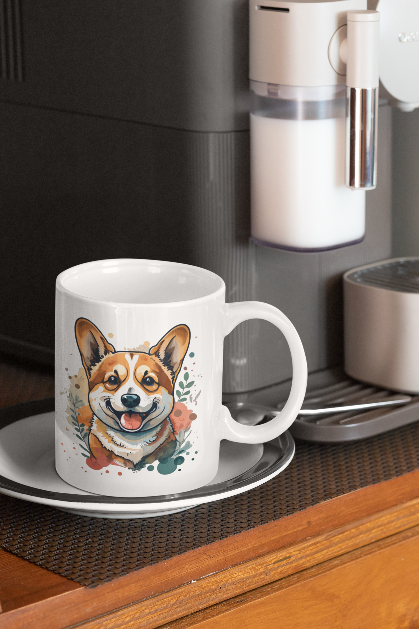 Watercolor Corgi Magic Mug - Image 2