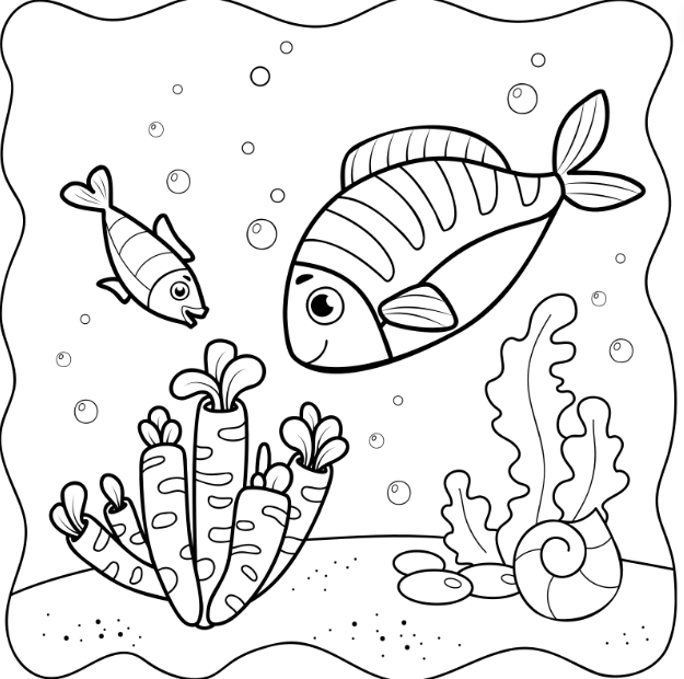 Under The Sea Coloring Book - Image 4