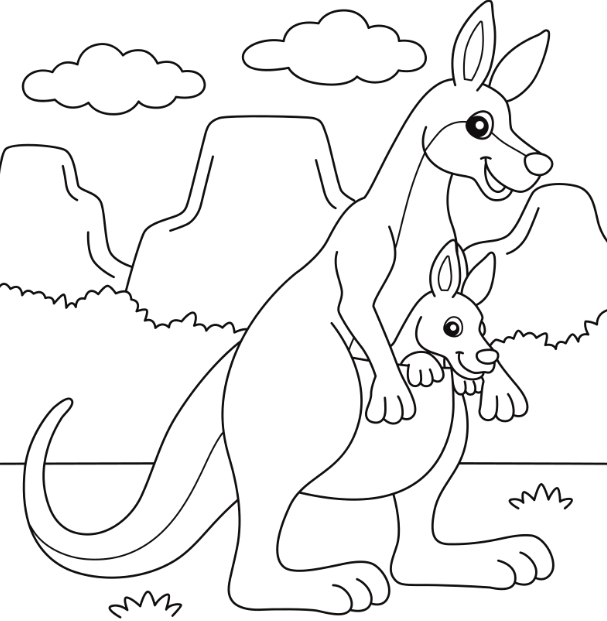At The Zoo Coloring Book - Image 2