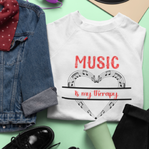Music is my Therapy Sweatshirt