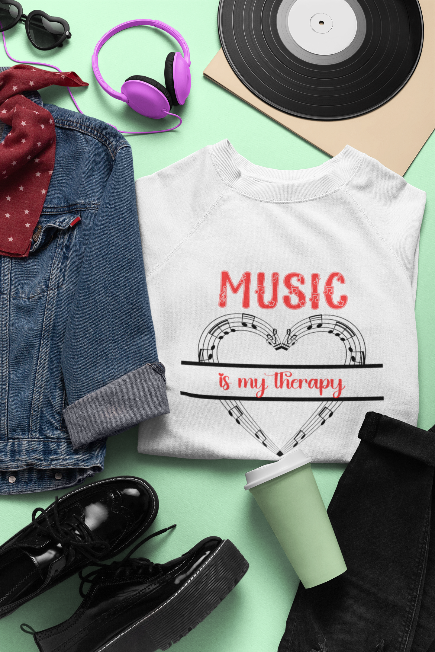 Music is my Therapy Sweatshirt