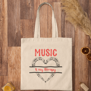 Music is my Therapy Tote Bag