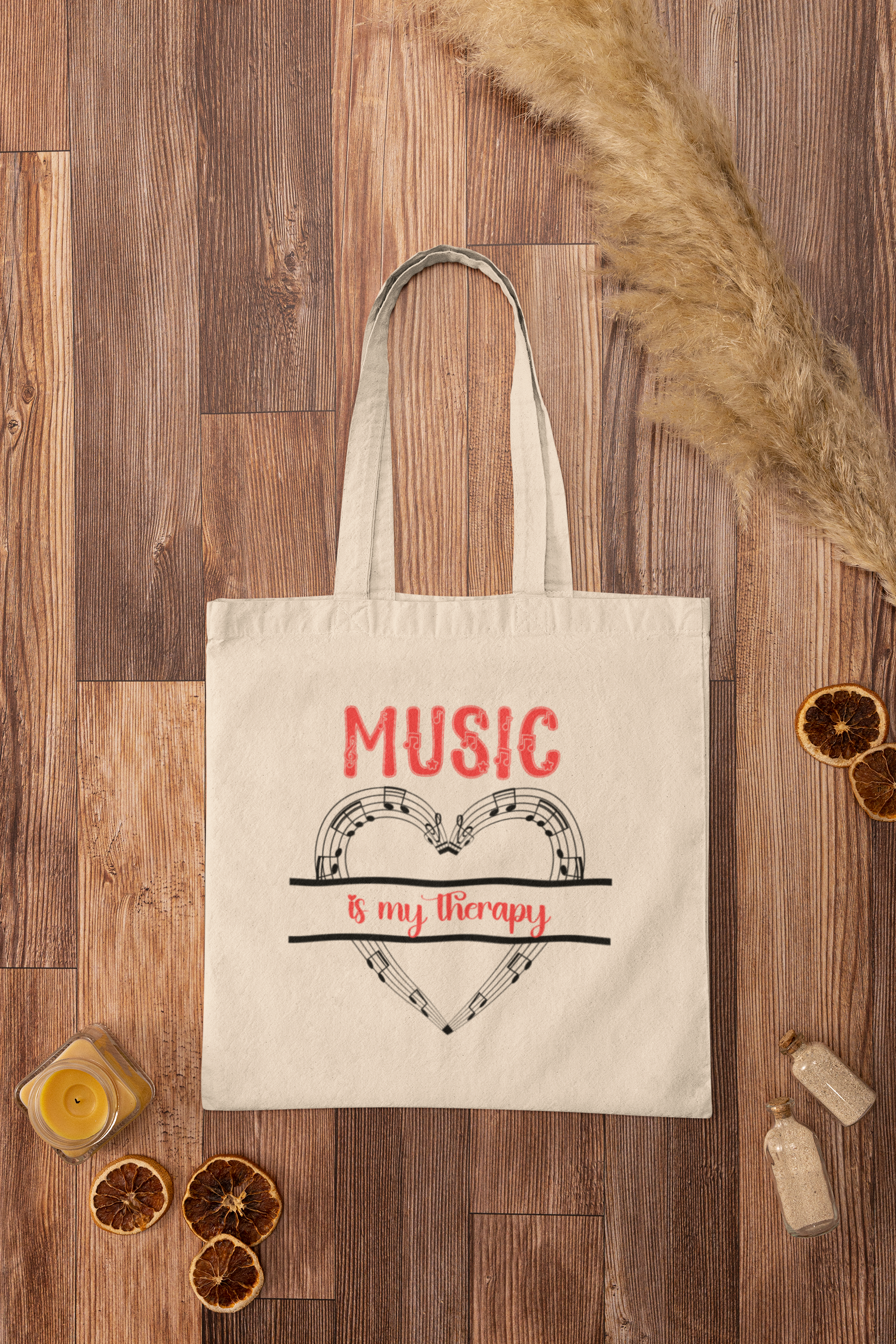 Music is my Therapy Tote Bag