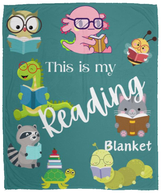 This is My Reading Blanket Plush Fleece Blanket