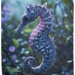 Seahorse Plush Fleece Blanket