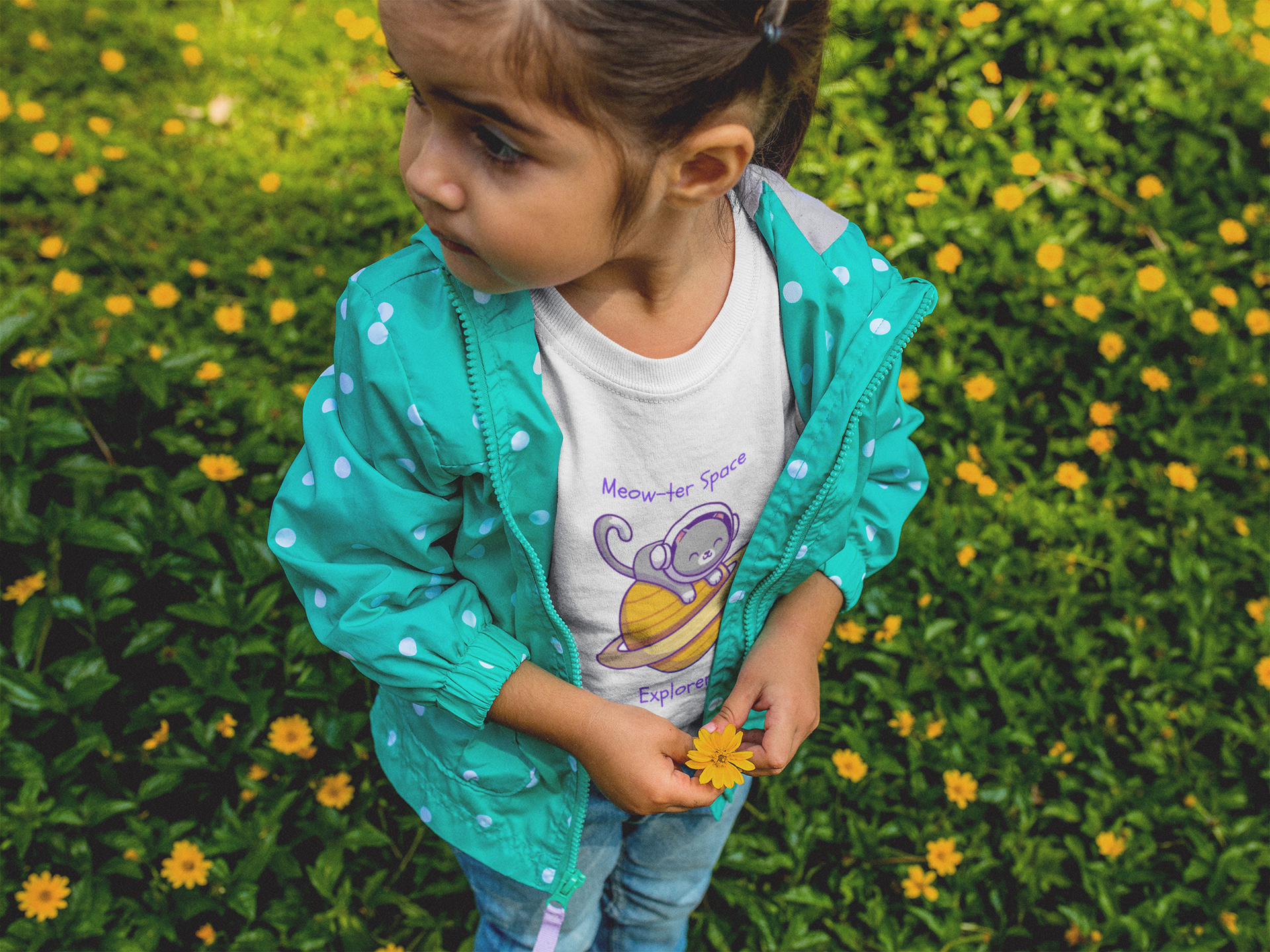 Meow-ter Space Explorer Toddler Tee - Image 2