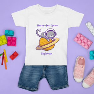 Meow-ter Space Explorer Toddler Tee
