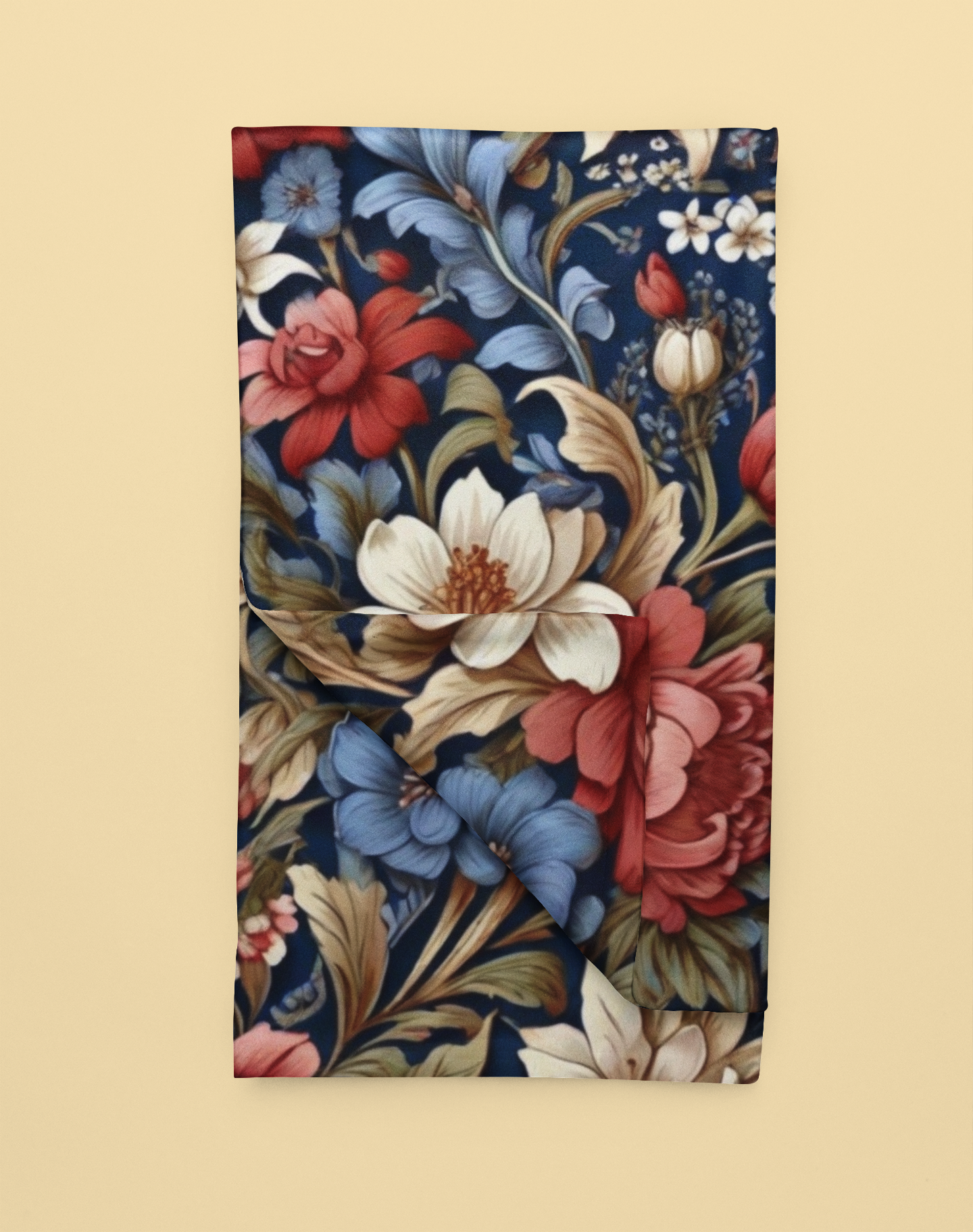 Flower Pattern Fleece Blanket - Image 2